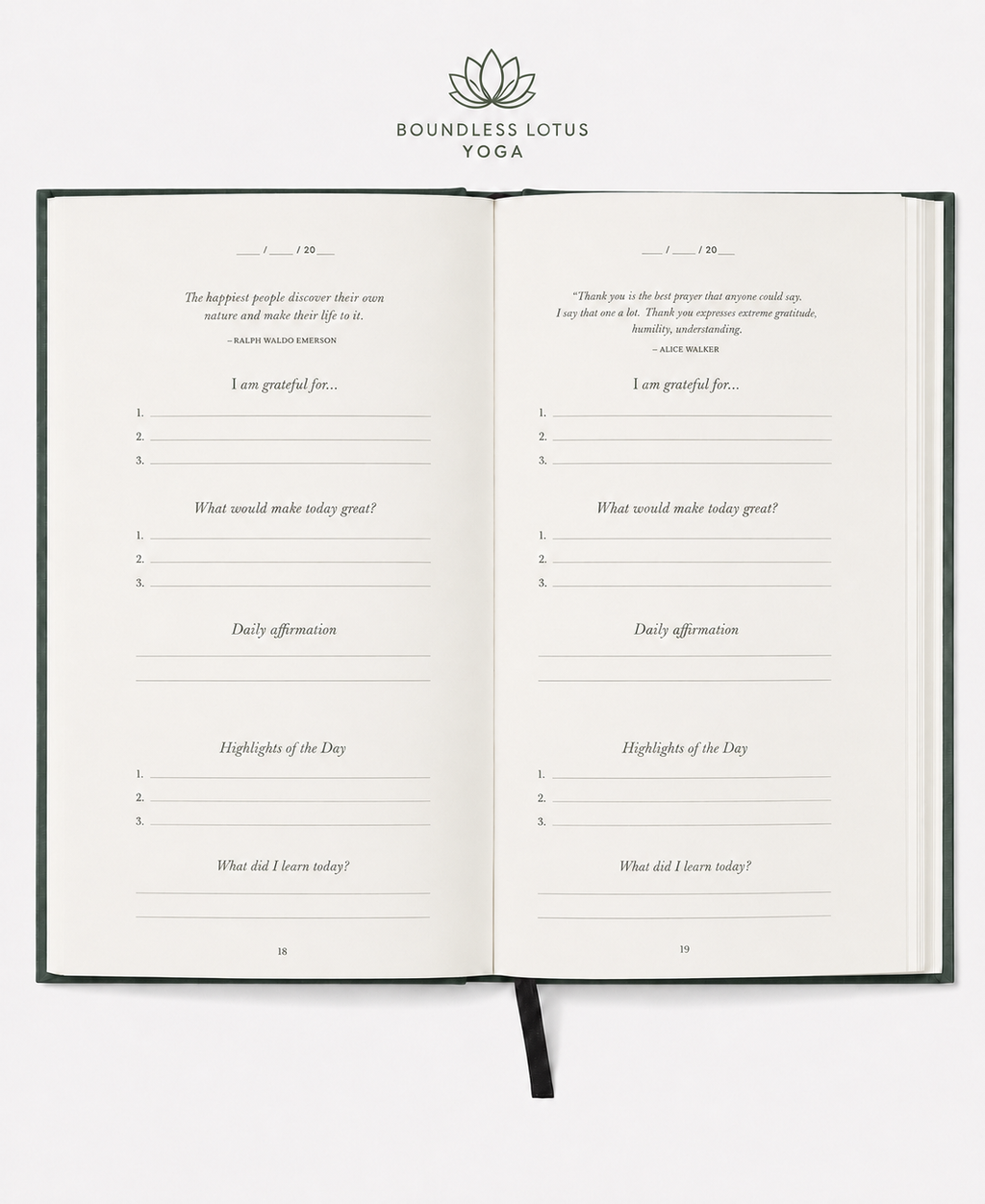 The Five Minute Journal - Earth Green