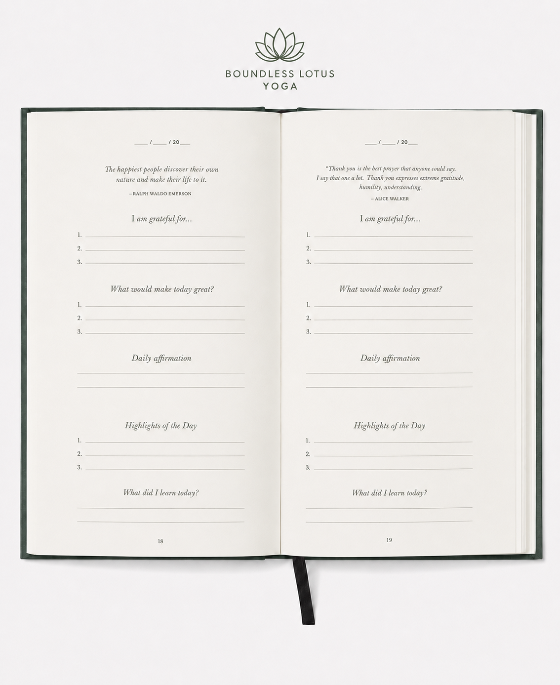 The Five Minute Journal - Earth Green