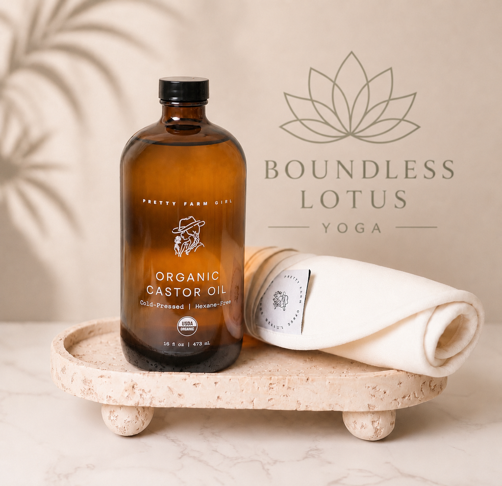 Organic Pure Castor Oil + Cloth Pack Bundle