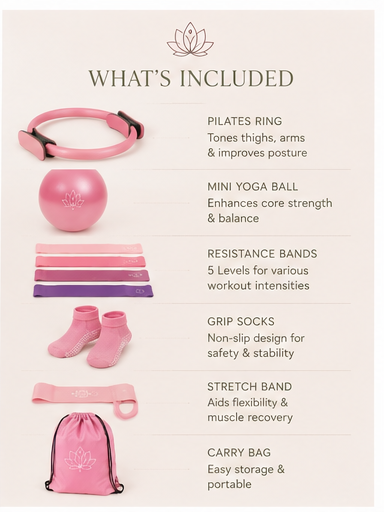 13-Piece Yoga & Pilates Set