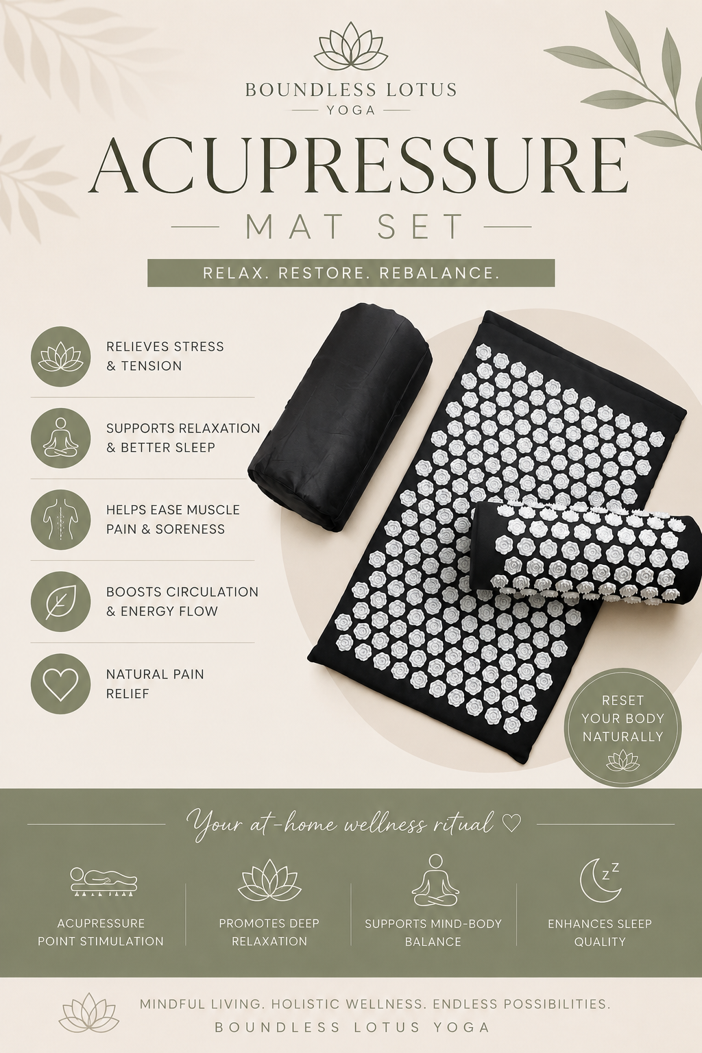 Lotus Acupressure Recovery Set